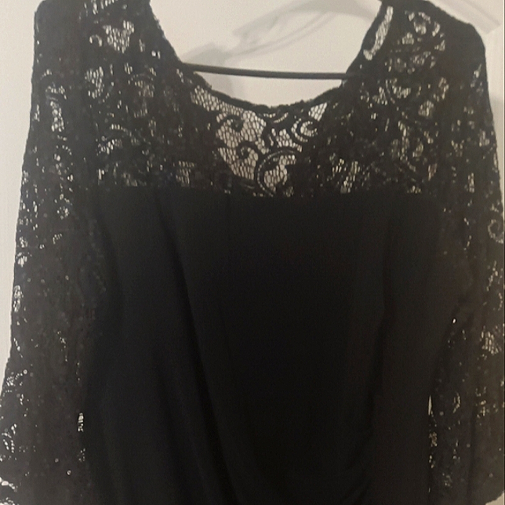 Black Lace Cocktail dress Sz 14 NWT